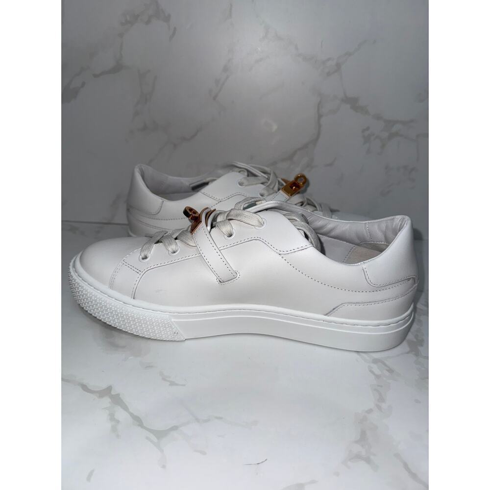 Hermes Day Sneakers White Leather Gold Hardware 39 - Picture 8 of 9